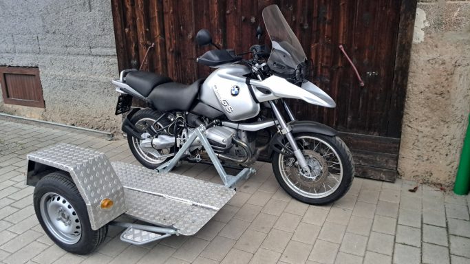 BMW R1150 GS mit Aluriffelblech Plattform ef-tech Jochen Brett
