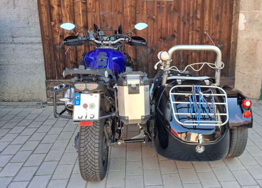 Yamaha XT 1200Z mit Bobby XL Seitenwagen modifiziert Jochen Brett ef-tech